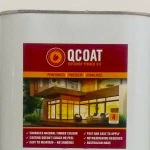 Qcoat decking oil tin
